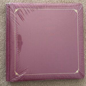 NEW Creative Memories Original Scrapbook Album 12 X 12 Mauve & Gold with Pages
